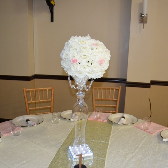 Glamour Glitz Sequin Table Runner - Ivory - Picture 2 of 2